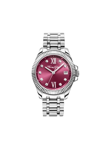 Thomas Sabo Damenuhr in silber, rot