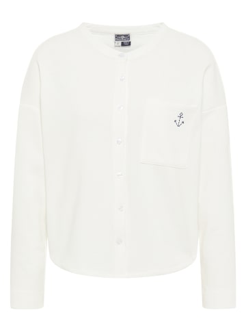 DreiMaster Maritim Damen Sweatjacke in Wollweiss