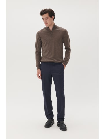 Matinique Strickpullover MAmason Gerade Passform in Brown Soil Melange