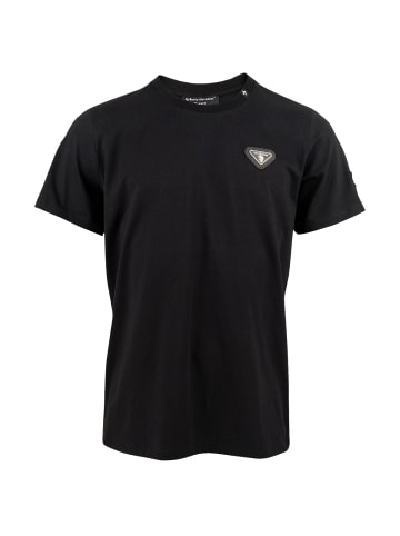 Roberto Geissini Ornament Cross T-Shirt Schwarz