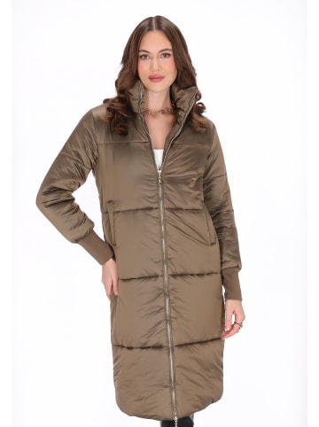 faina Women Coat in brown bronze