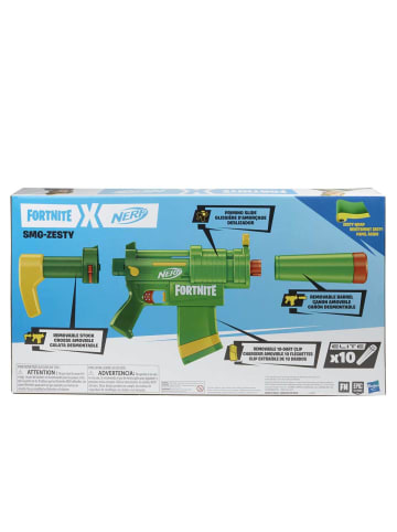 Hasbro Nerf Fortnite SMG-Zesty Elite Dart Blaster Schulterstütze Clip-Magazin 10 Darts