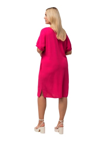 Ulla Popken Midikleid in fuchsia pink