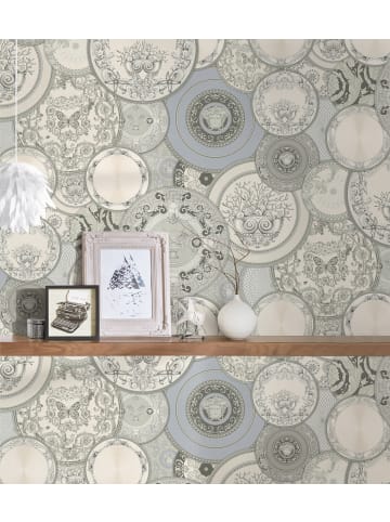 A.S. Création Tapete Medusa Mosaic in Silber 