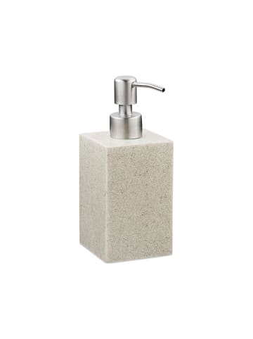 relaxdays Seifenspender in Sandfarben - 300 ml