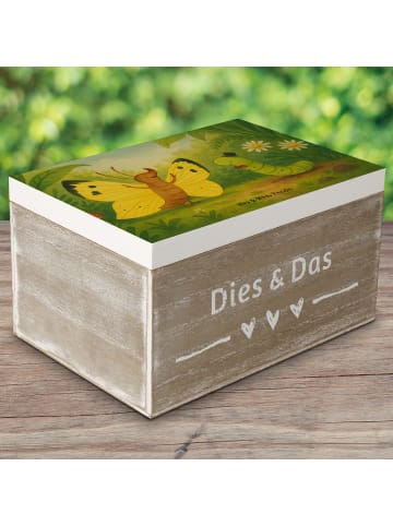 Mr. & Mrs. Panda Geschenkbox Raupe Schmetterling Design ohne Spruch in Weiß