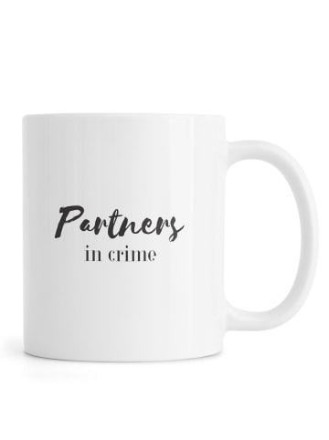 Juniqe Tasse "Partners" in Schwarz & Weiß