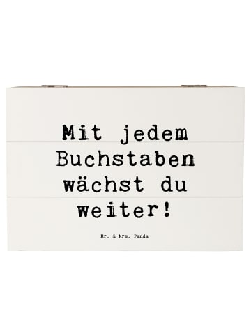 Mr. & Mrs. Panda Schatzkiste Spruch Schulanfang Inspiration mit ... in Weiß