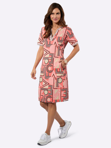 WITT WEIDEN Sweatkleid in koralle-sand-bedruckt