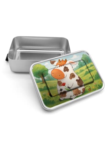 Mr. & Mrs. Panda Brotbox Kuh Design ohne Spruch in Weiß