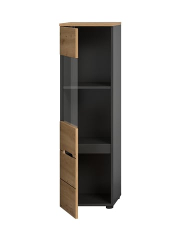 ebuy24 Vitrinenschrank Canu Eiche 36 x 33 cm