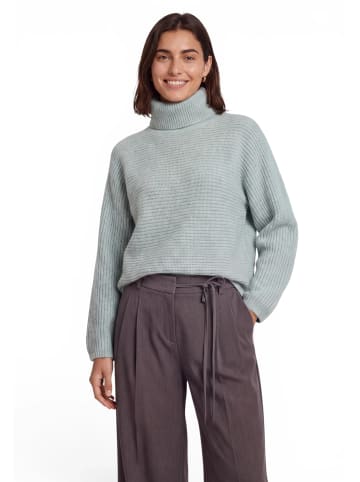Zero  Strickpullover mit Fledermausärmeln in Silver Blue Melange