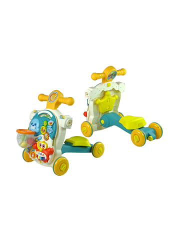 Wisam® 4in1 Kinderwagen Lerntisch Scooter Fahrrad für Baby Blau
