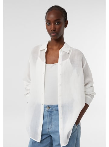 comma Bluse langarm in Weiß