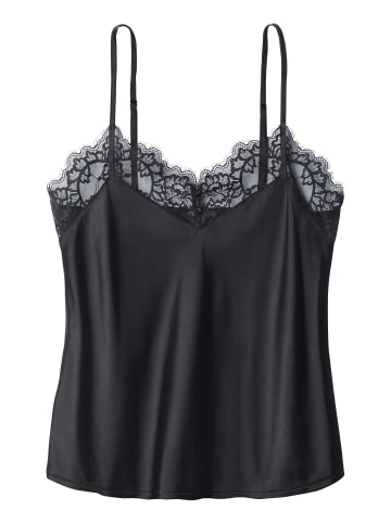 LASCANA Spaghettitop in schwarz