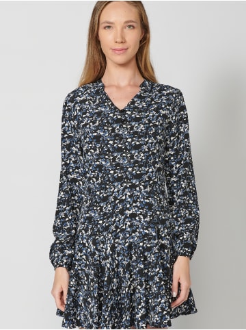 KOROSHI Kleid mit langen ärmeln in schwarz