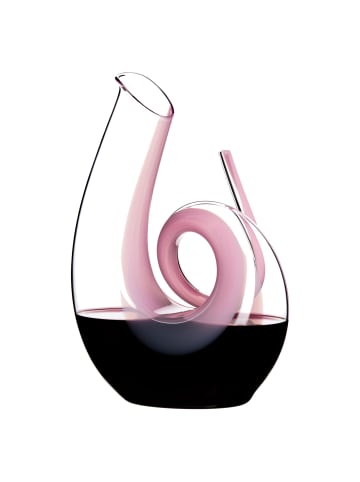 RIEDEL Glas Dekanter Curly in 26,5 cm in pink