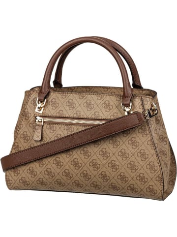 Guess Handtasche Noelle II Luxury SAT Logo in Latte Logo Brown