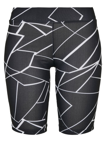 Urban Classics Urban Classics Damen Ladies AOP Cycle Shorts in geometric black