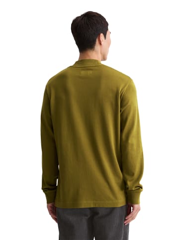 Marc O'Polo DfC Stehkragen-Longsleeve regular in Green Mustard