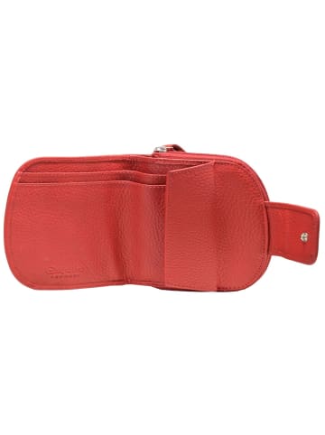 Esquire Primavera Geldbörse Leder 11 cm rot