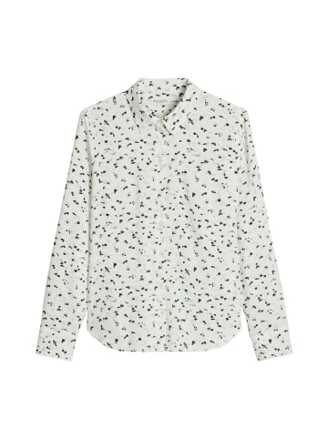 Marc O'Polo Allover-Print-Bluse regular in Offwhite