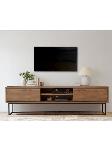CALICOSY TV-Möbel RODEZ in Dunkles Holz - (W) 180  x (H) 50  x (L) 40  cm