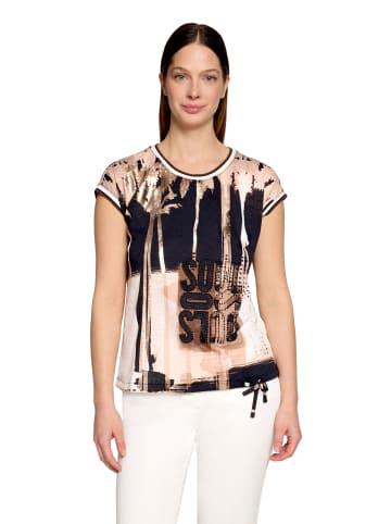 Betty Barclay Printshirt mit Tunnelzug in Schwarz/Braun