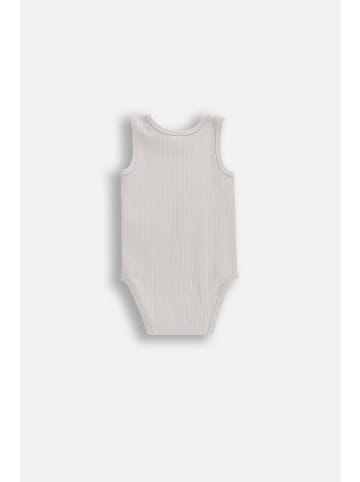 Coccodrillo Rippen-Body ohne Ärmel in grau