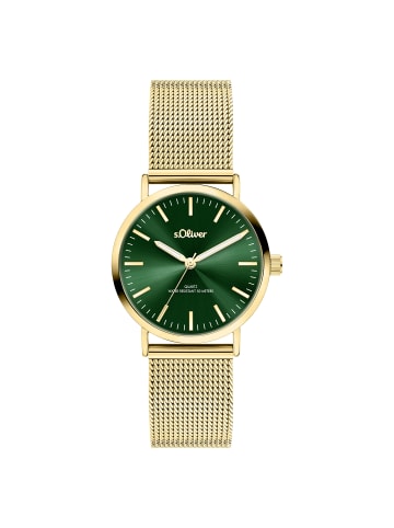 s.Oliver Armbanduhr Classic Mesh Small in gold