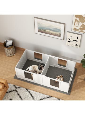 Pawhut Wurfkiste für Welpen 164L x 80B x 48H cm