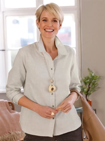 WITT WEIDEN Bluse in champagner-meliert