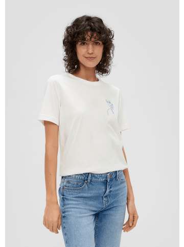 s.Oliver T-Shirt kurzarm in Creme