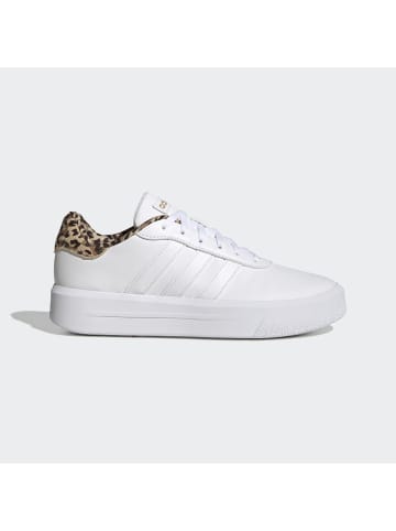 adidas Sneaker COURT PLATFORM in ftwwht/ftwwht/goldmt