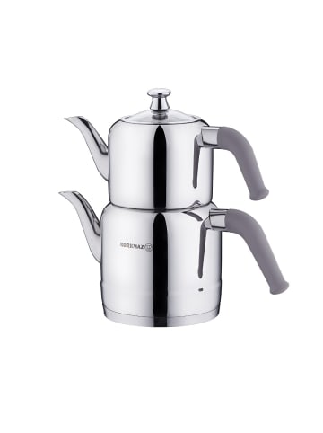Korkmaz Korkmaz Riva Teekannen-Set aus hochwertigem Edelstahl - 1,1L/1,9L in Beige