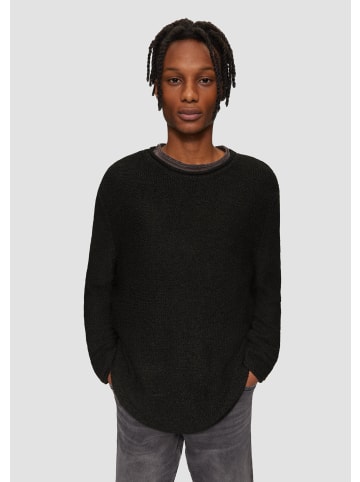 QS Strickpullover langarm in Schwarz