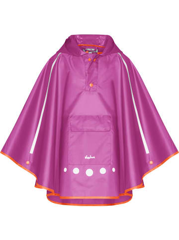 Playshoes Kinder Regenjacke "Regenponcho faltbar" in Lila