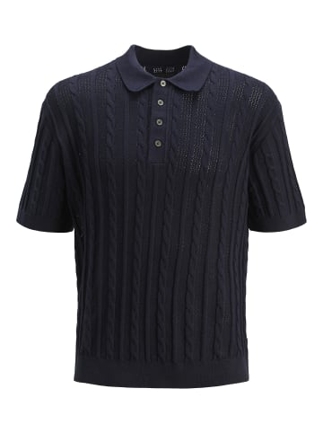 Jack & Jones Gestricktes Polo in Night Sky