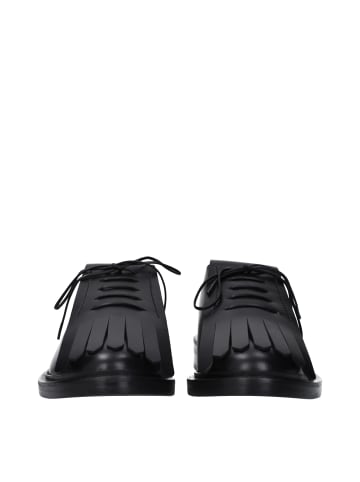 Max Mara Schwarz Leder Oxford-Schuhe und Derby-Schuhe