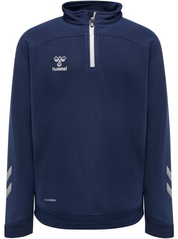 Hummel Sweatshirt Mit Kurzem Reißverschluss Hmllead Half Zip Kids in MARINE