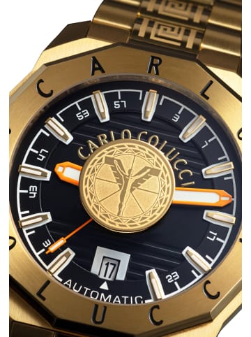Carlo Colucci Dreizeiger Automatik Doumbia in Gold