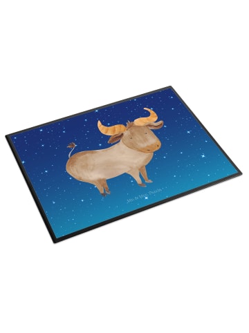 Mr. & Mrs. Panda Schreibunterlage Sternzeichen Stier ohne Spruch in Sternenhimmel Blau