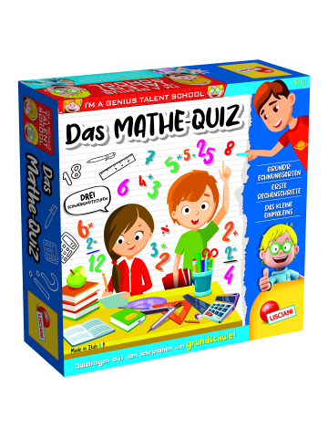 LISCIANI Das Mathe-Quiz rechnen lernen Lernspiel Grundschule Mathematik in mehrfarbig