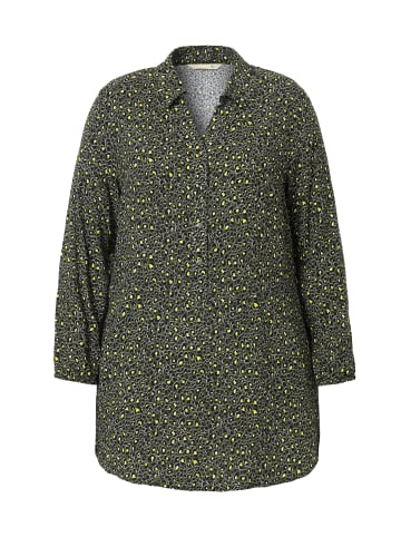 MIAMODA Hemdbluse in dunkelgrün