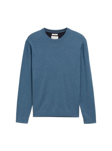Tom Tailor Pullover BASIC CREWNECK KNIT in Blau