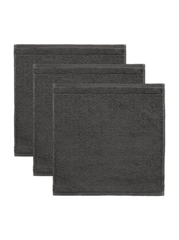 Möve for Frottana Seiftuch Pearl 3er Pack in graphite