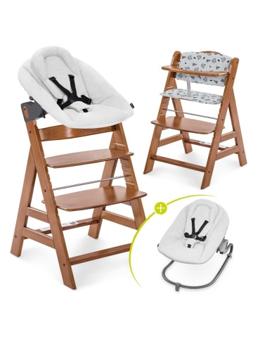 Hauck Alpha Plus Walnut 4-tlg. Newborn Set Light in braun