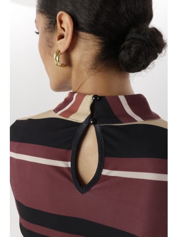 Aniston SELECTED Maxikleid in camel-bordeaux-beige-schwarz-terra