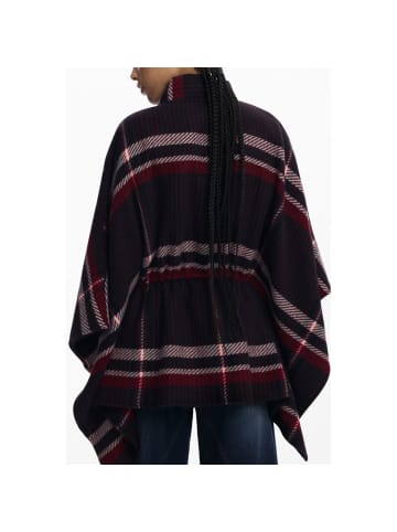 Desigual Schwarz Polyester Damen Poncho