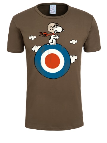 Logoshirt T-Shirts Peanuts - Snoopy Pilot in oliv